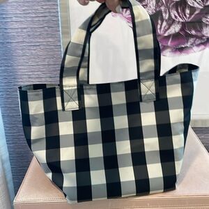 Trademark nylon small tote with bottom insert